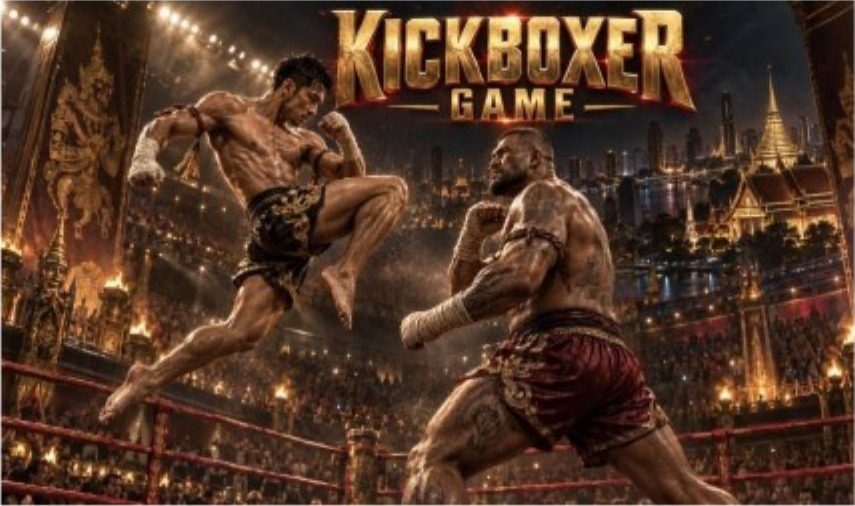 Kickboxer video game key art